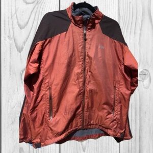 Outdoor Research Credo Jacket Men's XL Orange Gray Full Zip Softshell Fleece